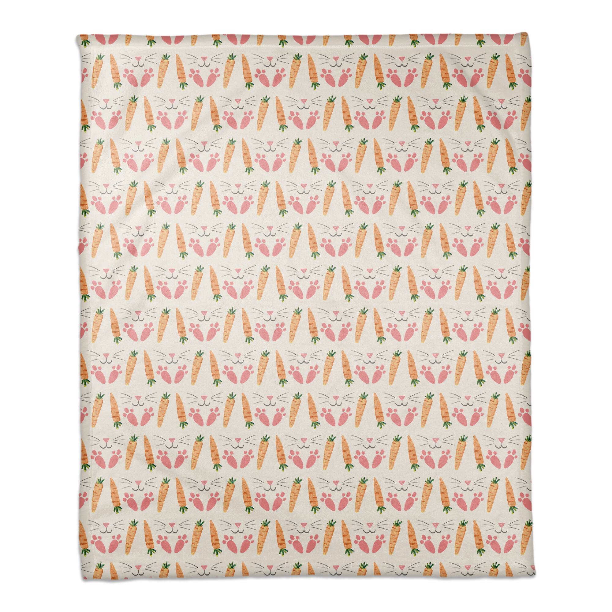 Leave Carrots 50" x 60" Sherpa Fleece Blanket